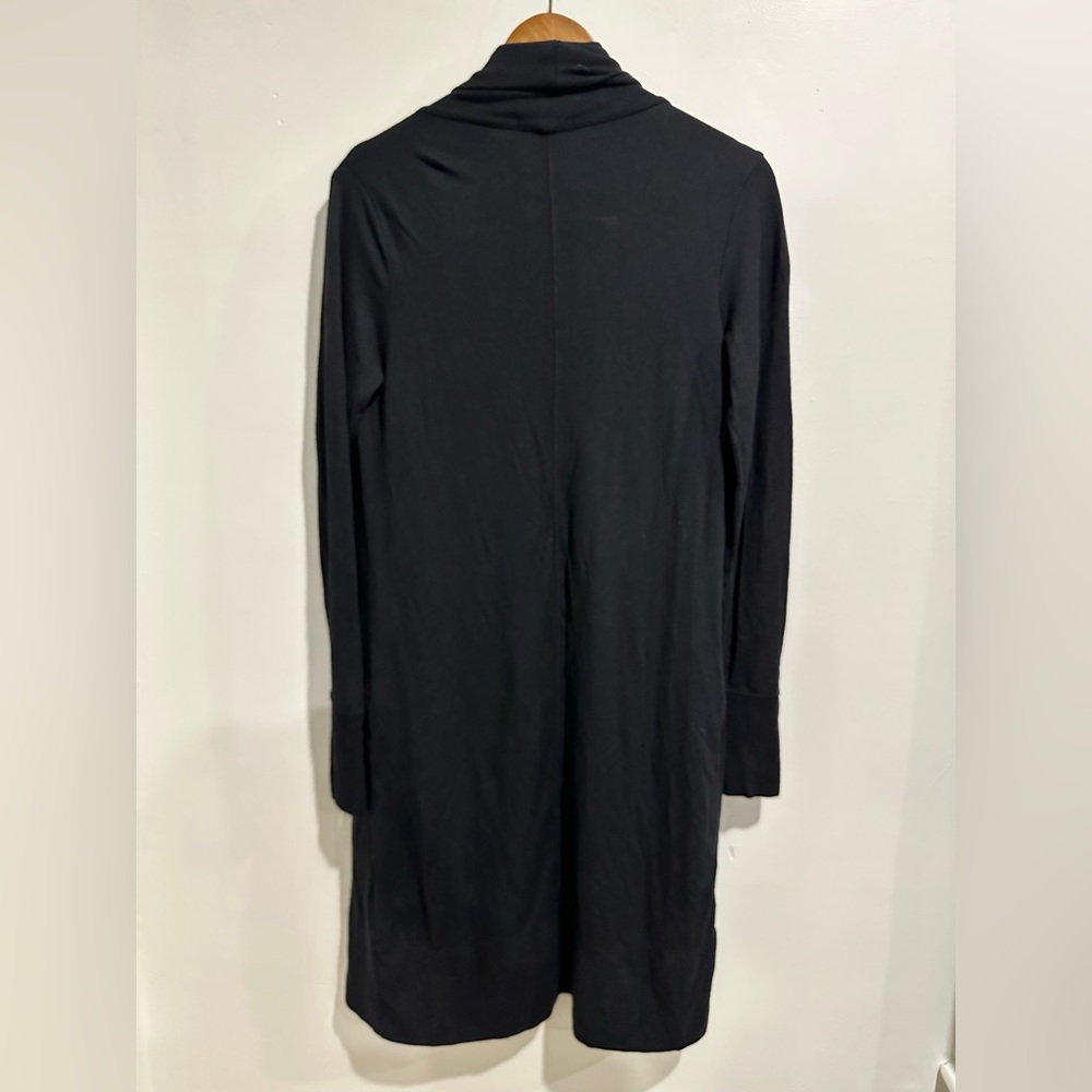 ATHLETA Black Pranayama Long Wrap Open Front Cardigan Athleisure Size XS - Picture 4 of 7